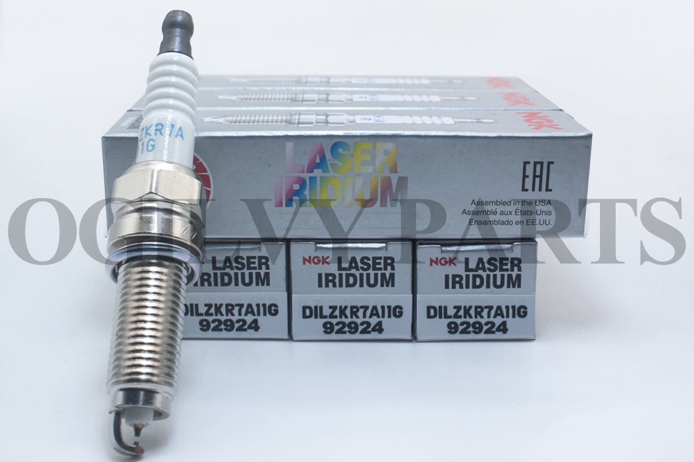 No. 92924 Laser Iridium Spark Plugs, DILZKR7A11G Set of 6, New For Honda Odyssey