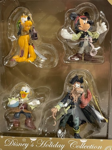 Disney Parks Pirates of the Caribbean Pluto Goofy Mickey Donald Holiday Ornament - Picture 2 of 13