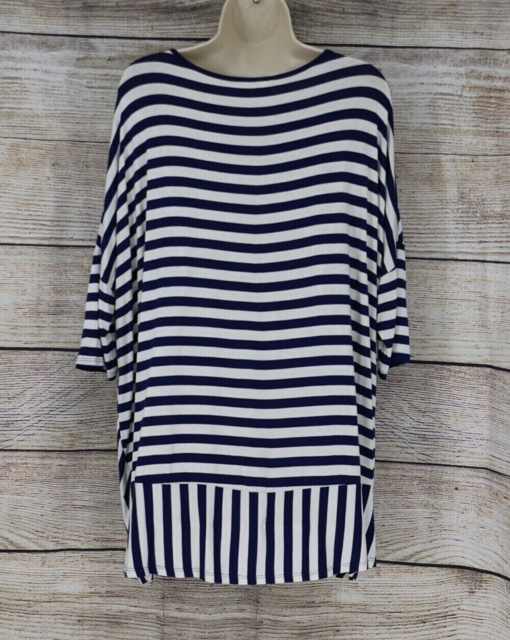 Watermelon Womens Light Flowy Striped Blouse Top Shirt Plus Size 3XL Navy White | eBay Watermelon Womens Light Flowy Striped Blouse Top Shirt Plus Size 3XL Navy White | eBay
