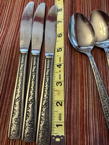 8 Lifetime Stainless Flatware Modern Trend Japan Pcs Forks Spoons Knives - Picture 3 of 5