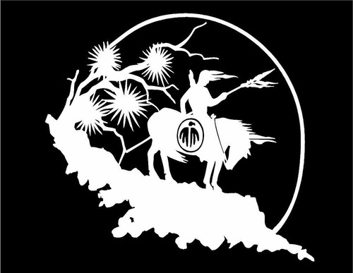 Calcomanía End of Trail Warrior On Horseback Last Ride Spirit ventana vinilo pegatina - Imagen 1 de 2