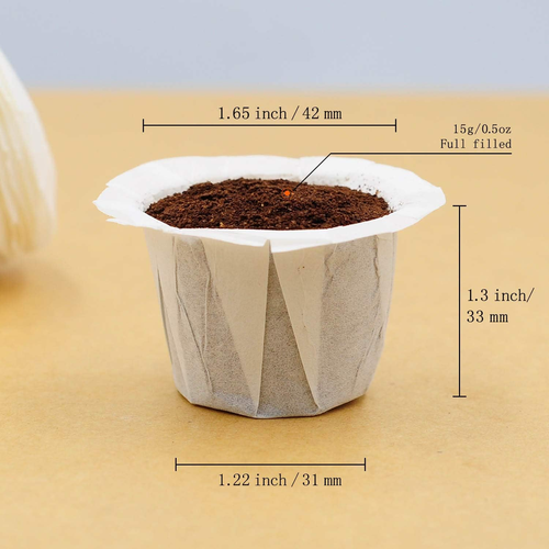 Disposable Coffee Filters, 100 Counts Coffee Filter Paper for Keurig Brewers ... - Picture 2 of 12