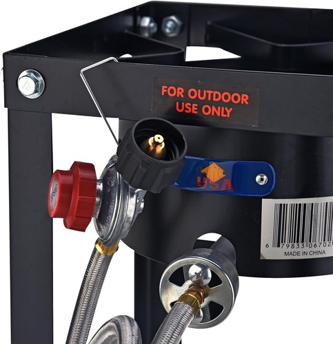 Portable 55,000BTU Outdoor Gas Burner - Perfect for Turkey Fry & Crawfish Boil - Picture 4 of 8