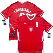 2020/21 Poland Away Jersey 9 Lewandowski Medium Nike Euro Soccer Football