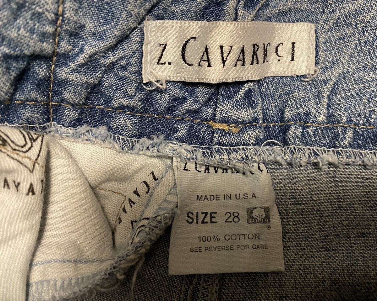 Vintage Z. Cavaricci stonewashed Jeans zip Tapered leg size