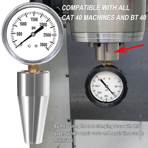 For All CAT 40 Machines & Bt 40 Spindle Drawbar Force Gauge Tester Checker Tool - Picture 8 of 15