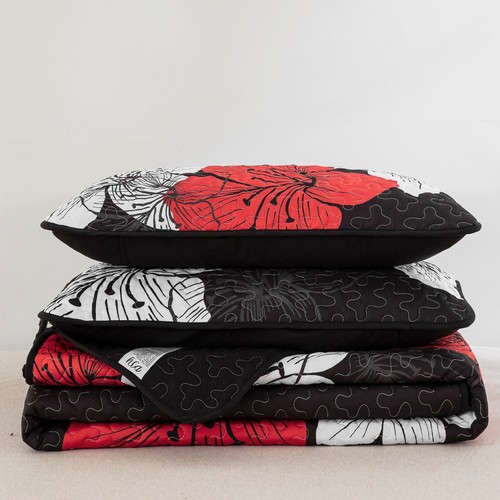 Soft Bedspread Set Coverlet Patchwork Queen King Size Soft Bedding Pillowcase AU - Picture 120 of 143
