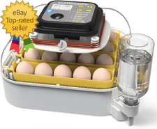 20 Egg Incubator with Humidity Display  Egg Candler  Automatic Egg Turner  for H
