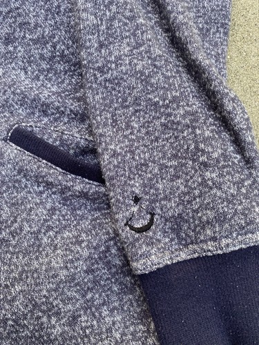 Black Scale Blvck Scvle Men's Boutique Blue Button Down Hoodie Jacket | Medium - Picture 3 of 6