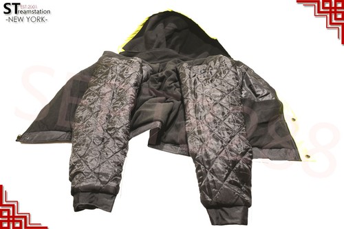Hi-Vis Insulated Safety Bomber Reflective Class 3 Winter Jacket Warm Lined Coat - Picture 9 of 24