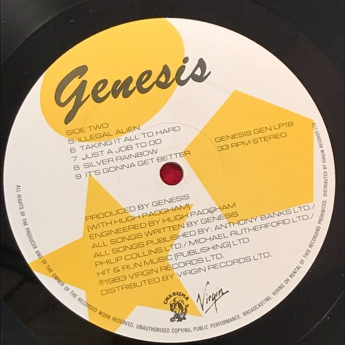 GENESIS 1983 UK vinyl LP + INNER PHIL COLLINS Mama That's All Home By The Sea K - Picture 5 of 6