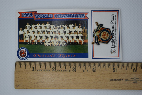Vintage Little Caesar's 1984 Detroit Tigers World Champion Commemorative Pin #4 - Picture 10 of 13