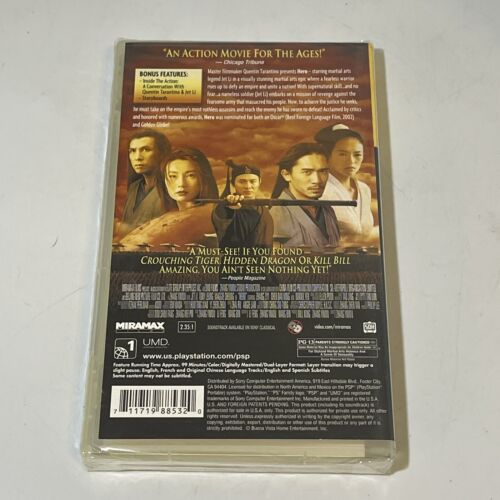 Hero, (UMD, 2005) (PSP) movie, Jet Li, New and Sealed - Imagen 2 de 3