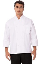 Chef Works Unisex Lyon Executive Chef Coat Size 32