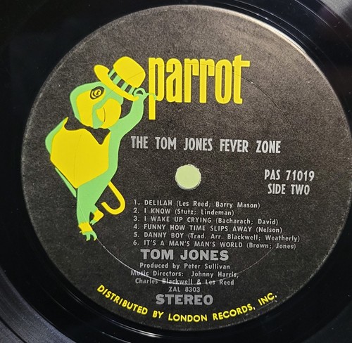 The Tom Jones Fever Zone - London Records - Parrot - 12" Vinyl Record - Foto 7 di 8