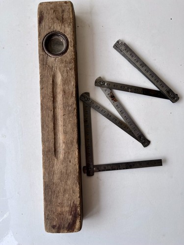 Tool Folding Vintage metal meter, factory oil,new.Carpenter’s tape,Super Priсе - Picture 5 of 16