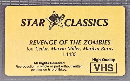 Revenge of the Zombie (Kiss Daddy Goodbye) VHS 1981 Horror - 第 8/14 張圖片