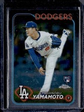 2024 Topps Chrome #18 Yoshinobu Yamamoto Rookie RC Los Angeles Dodgers