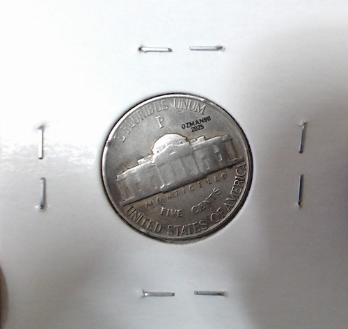 HOBO Native American Woman Wolf Headdress Made From A REAL SILVER Nickel SIGNED - Picture 2 of 2