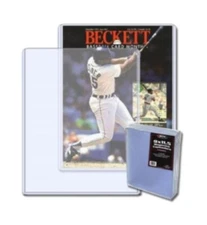 Pack of 10 BCW 9x11.5x5mm Thin Magazine Hard Plastic Topload Holders protectors