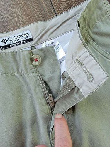 Columbia Women's Straight Leg Capri Pants 100% Cotton Comfort Hiking Green Sz 2P - Picture 6 of 13