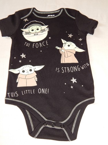 3 pc Star Wars Bodysuit Set Boys Size 12 & 18 Months Baby Yoda Darth R2D2 c3po - Picture 4 of 8
