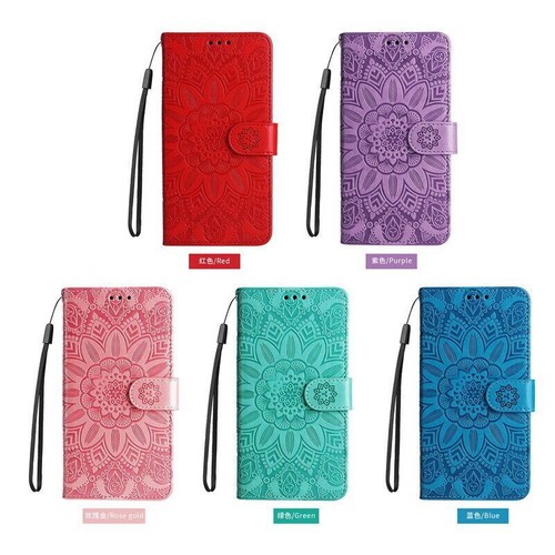 Flower Leather Wallet Phone Case For Samsung S23 S22 Ultra A13 A53 A54 A23 A52 - 第 12/22 張圖片