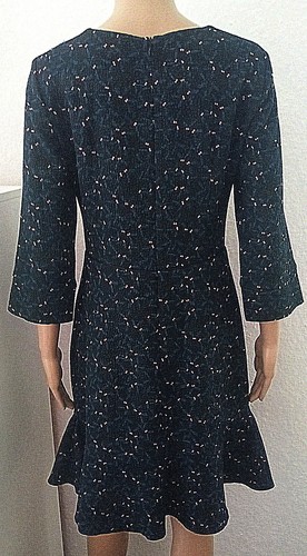 Ellen Eisemann: Kleid/Empire/dunkelblau/mehrfarbig/Material mit Struktur, Gr. 34 - Bild 10 von 12
