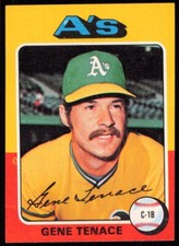 1975 Topps Gene Tenace Oakland Athletics #535