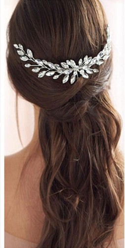 Crystal Bridal Wedding Hair Jewellery Bridal Wedding Hair Accessories Hair Vine/ - Picture 4 of 5