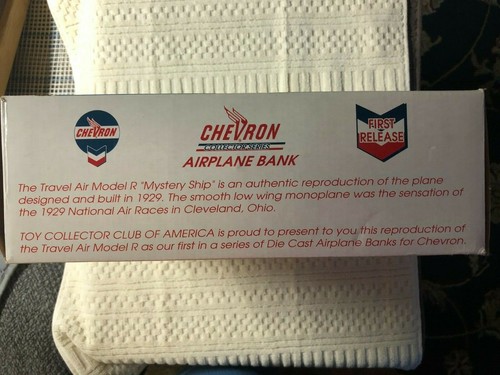 Spec Cast-Chevron Travel Air Model R Airplane Bank-First Release/Limited Edition - Picture 11 of 11