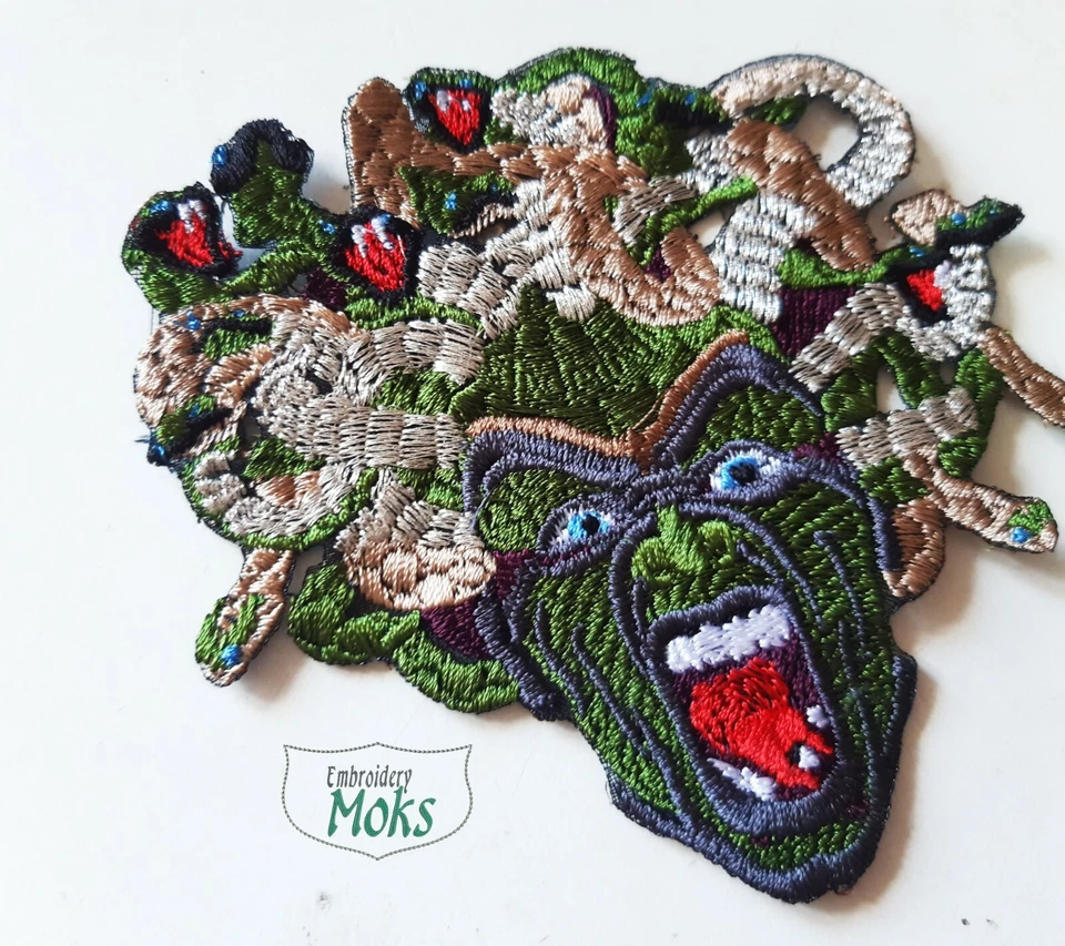 Gorgon Horror Head Handmade Embroidered Patch - Image 2 of 4