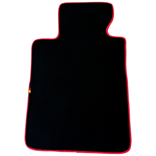 AutoWin Black Floor Mats for BMW 3 Series E36 4-door Sedan (1990–2000) Red Trim - Picture 13 of 13