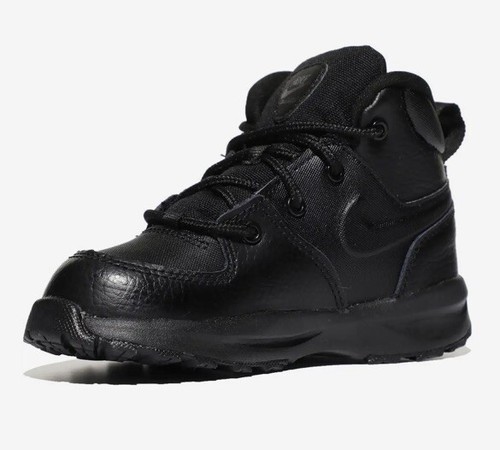 New Adorable Nike Manoa Little Boy's Boots Size: 13 c Black - Afbeelding 2 van 9