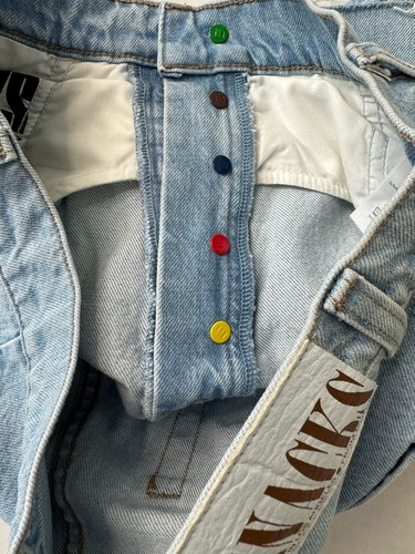 Mother SNACKS Fun Dip Shorts Just A Nibble Double Pleated Short Fray Denim Sz 27 - Picture 11 of 12