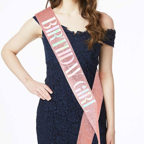 Geburtstag Diadem und Schärpe Set Strass Prinzessin Krone für Geburtstag Party Geschenk [ - Bild 13 von 22