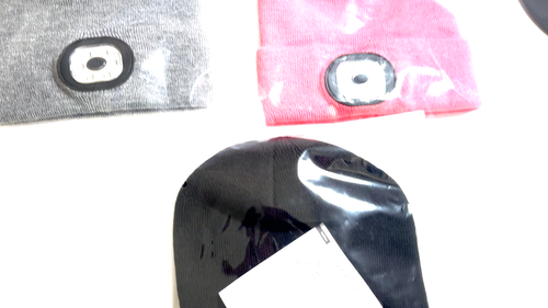 Unisex Wiederaufladbare LED Beanie Mütze Strick Winter Leuchten Stirnlampe Mütze USB Warm - Video 1 von 1