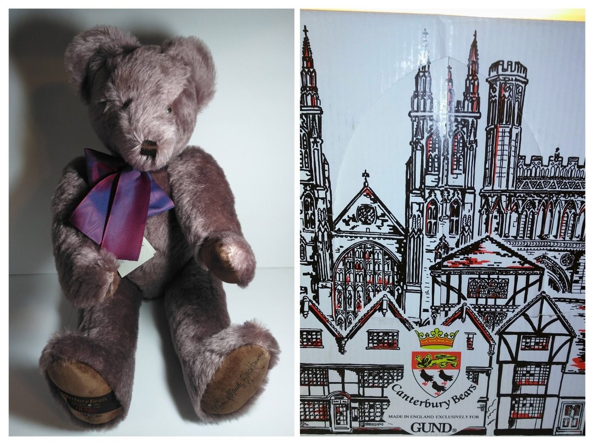 CANTERBURY BEAES テディベア 1985年　|1597|☆ ヴィンテージテディベア イギリス80年代 Canterbury Bears