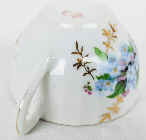 Tazza da tè e piatto vongole vintage Japan Blue Forget-me-not - Foto 12 di 12
