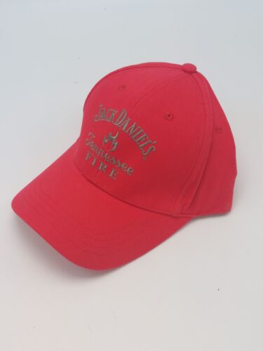 Sombrero rojo ajustable Jack Daniels Tennessee Fire bordado con correa - Imagen 2 de 6
