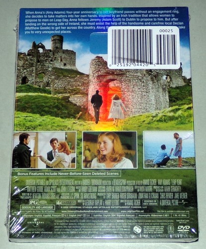 Leap Year (DVD, 2010, Widescreen) Amy Adams, Matthew Goode ROM COM Ireland NEW - 第 5/7 張圖片