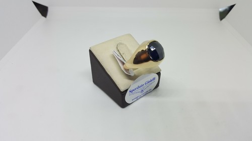 Anillo De Hombre En Oro Amarillo 18KT 750 Con Ónice Negra 7,9 Gramos N.26 (3069) - Imagen 6 de 11