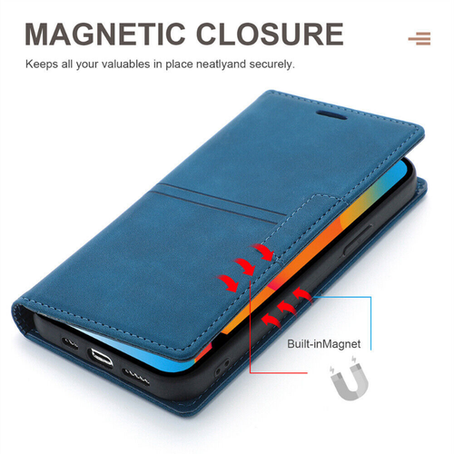 For iPhone 16 15 14 13 12 11 Pro Max SE3 8 7 Plus Case Leather Wallet Flip Cover - Picture 58 of 78
