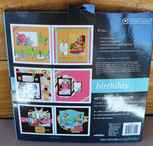 New Autumn Leaves Brand 6 Pages BIRTHDAY 2-Minute Scrapbooker Scrap Booking - Picture 9 of 11