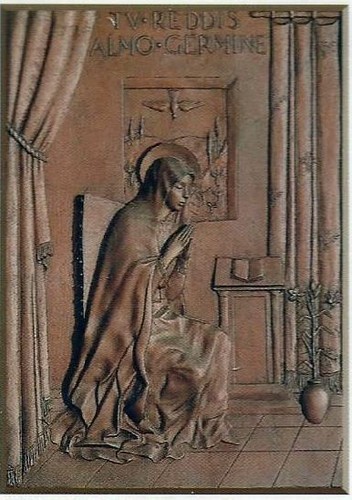 MEDAGLIETTA CIONDOLO RAME MADONNA MARIA VERGINE PORTA SANTA BASILICA SAN PIETRO - Picture 3 of 3