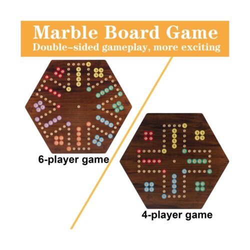Extra Large Wahoo Board Game Wooden Original Aggravation Board Game 2 Side Pa... - Picture 2 of 6