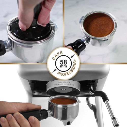 Sunbeam Mini Barista Espresso Coffee Machine Silver EM4300S Brand New - Picture 4 of 6
