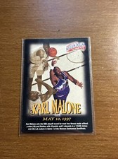 1997-98 Fleer Million Dollar Moments #17 Karl Malone Utah Jazz Basketball Card