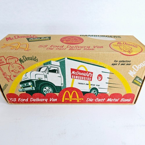 Ertl '53 Ford Delivery Van McDonald's Die Cast Metal Bank 96 H301 Hamburger - Picture 4 of 14