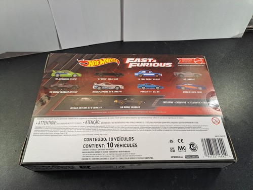 2023 Hot Wheels Fast & Furious 10 Car Boxed Set With 2 Exclusive Cars - Bild 4 von 8